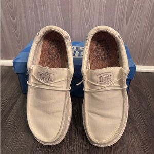Hey Dude Kids Cream Loafers